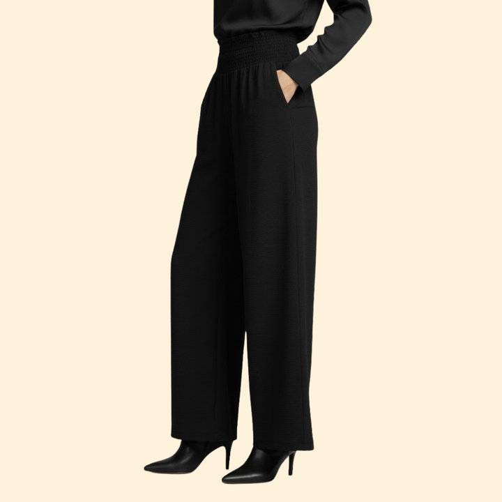Women’s Wide Leg Palazzo Pants with Side Slit