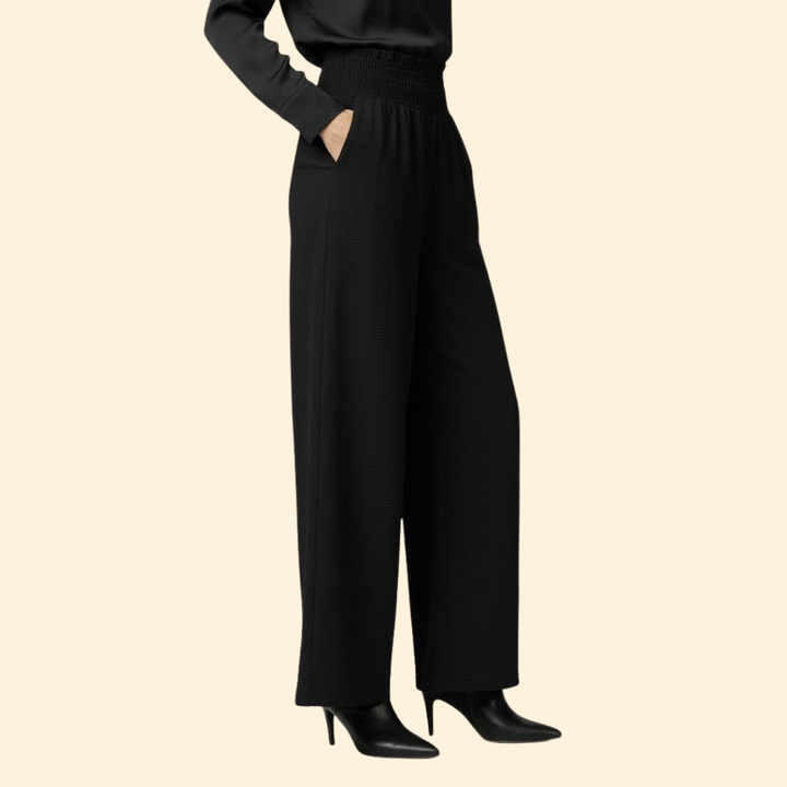 Women’s Wide Leg Palazzo Pants with Side Slit
