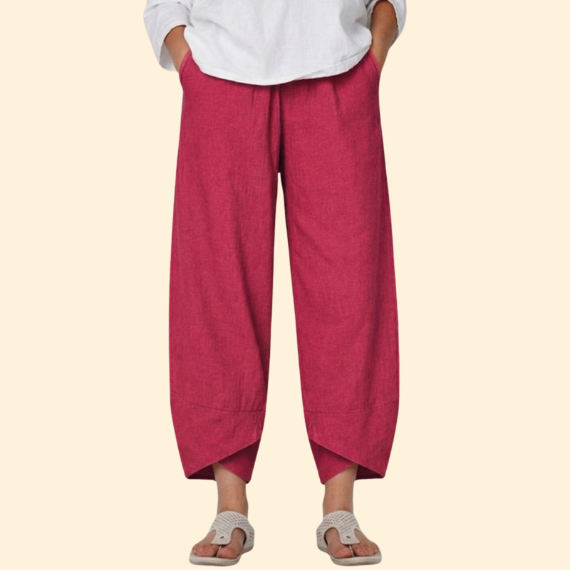 Women’s Wide Leg Pants with Tulip Hem