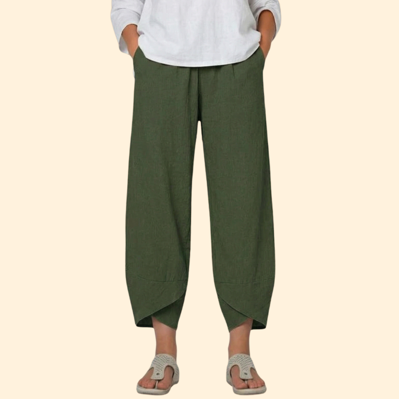 Women’s Wide Leg Pants with Tulip Hem