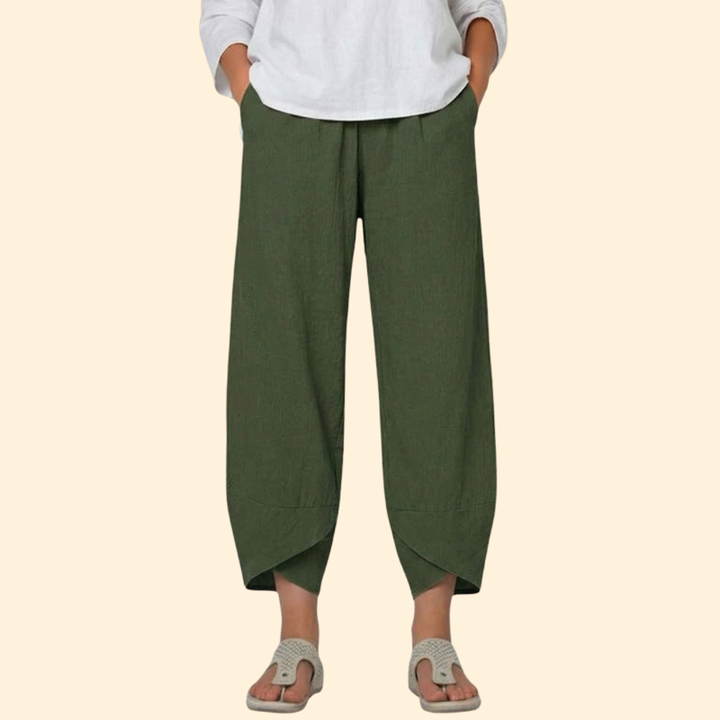 Women’s Wide Leg Pants with Tulip Hem