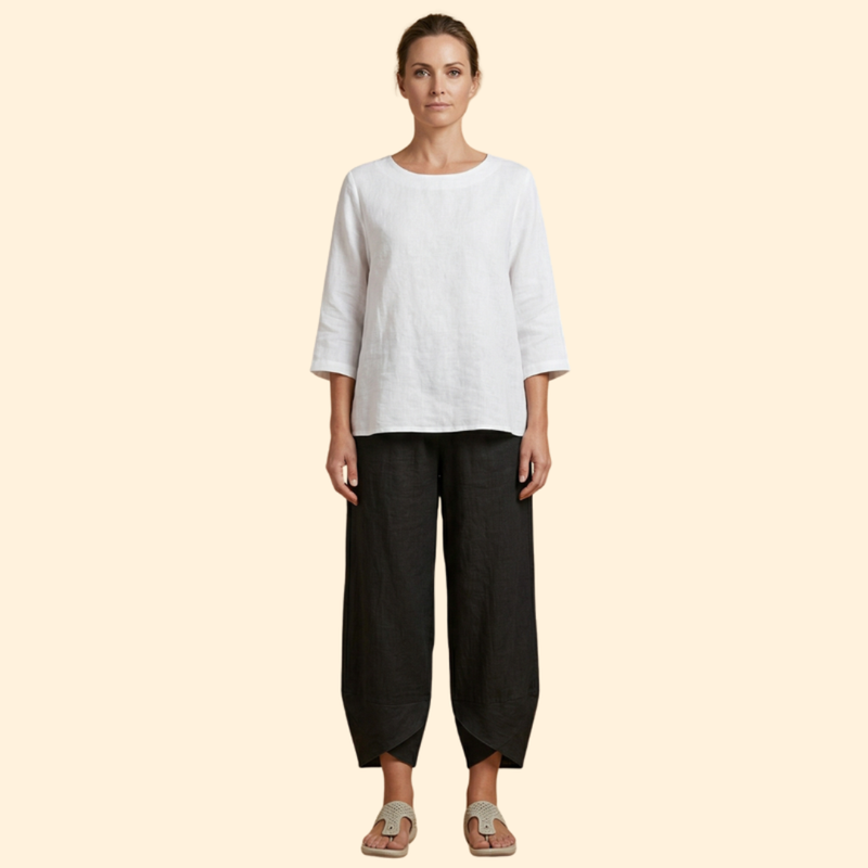Women’s Wide Leg Pants with Tulip Hem