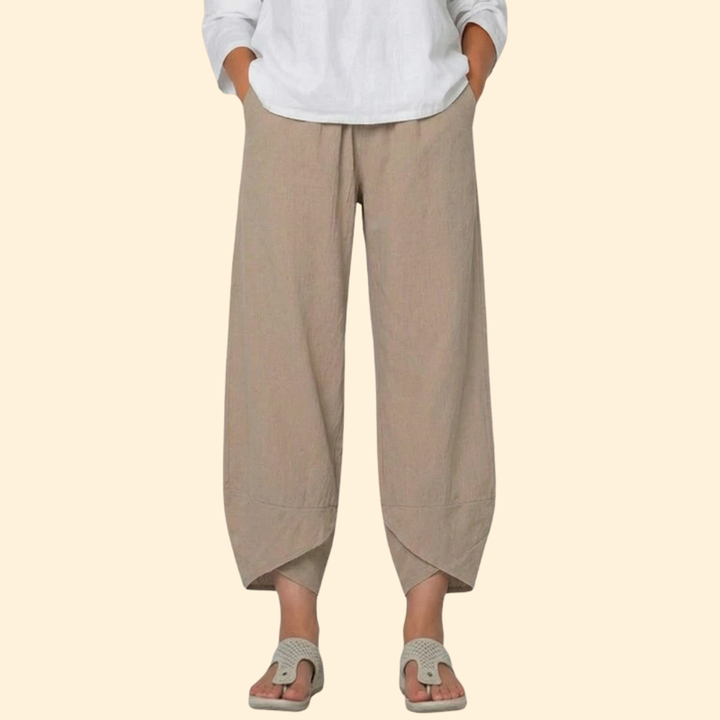 Women’s Wide Leg Pants with Tulip Hem