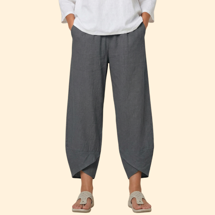 Women’s Wide Leg Pants with Tulip Hem