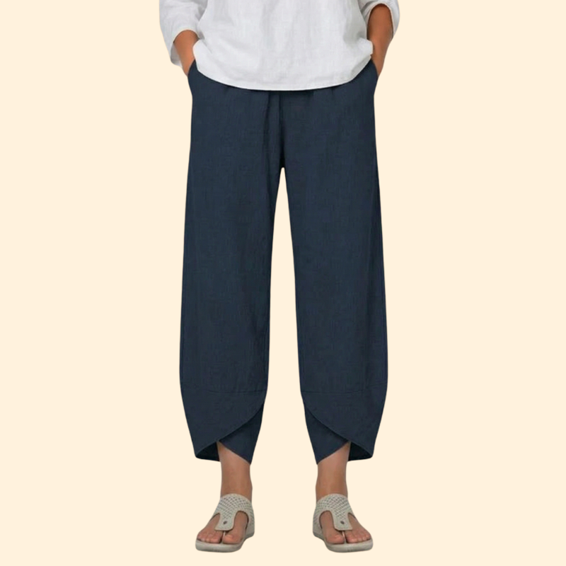 Women’s Wide Leg Pants with Tulip Hem