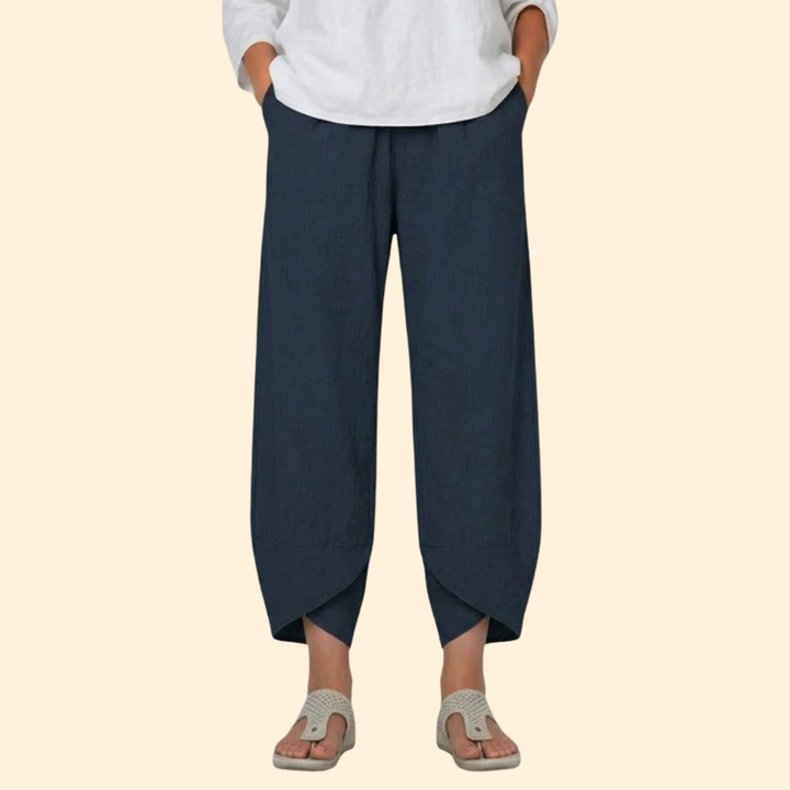 Women’s Wide Leg Pants with Tulip Hem