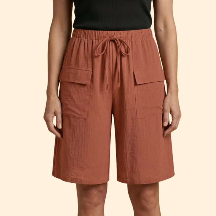 Women’s Wide Leg Shorts with Cargo Pockets