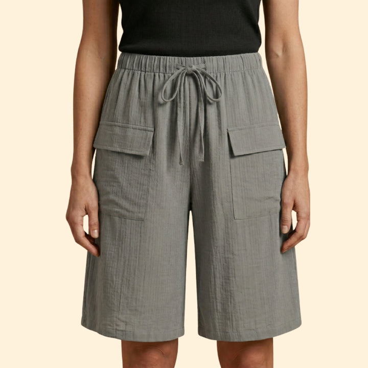 Women’s Wide Leg Shorts with Cargo Pockets