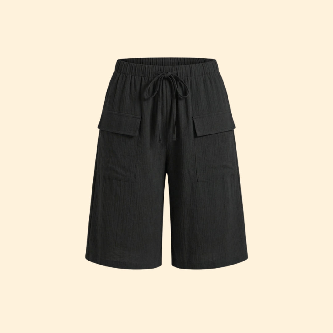 Women’s Wide Leg Shorts with Cargo Pockets