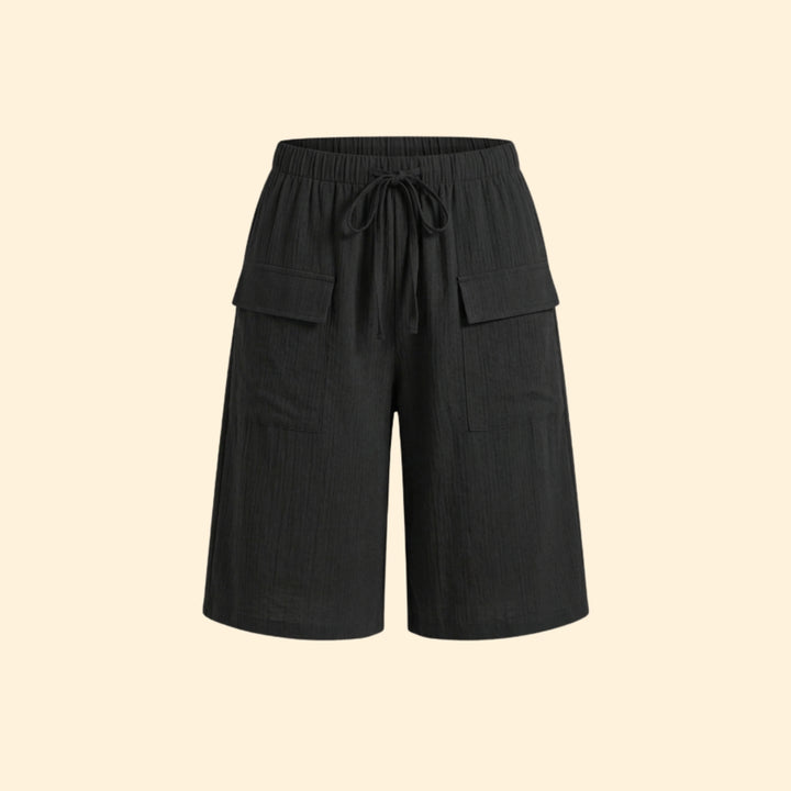 Women’s Wide Leg Shorts with Cargo Pockets