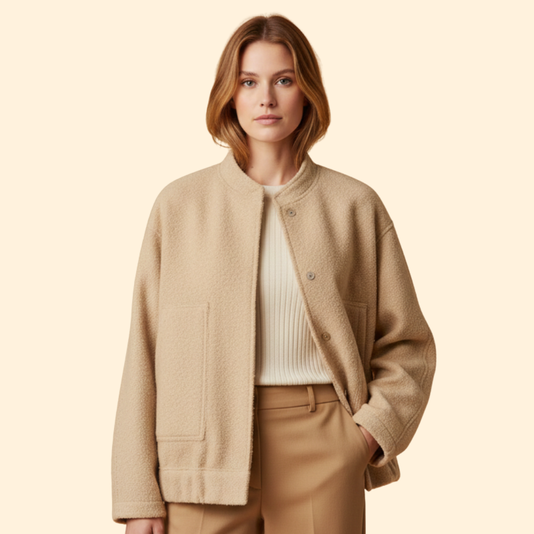 Women’s Jacket with Front Patch Pockets