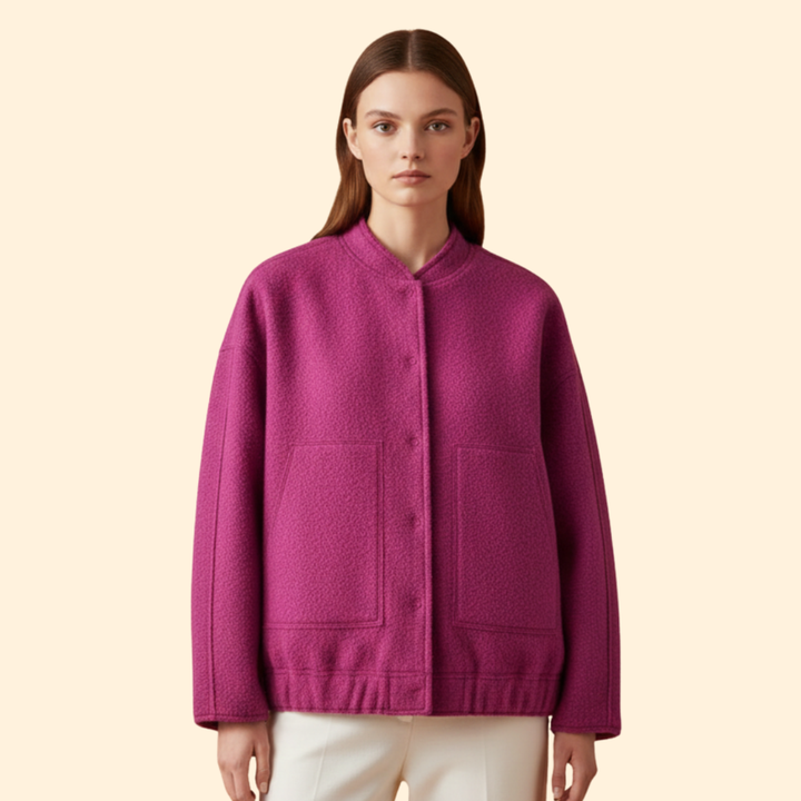 Women’s Jacket with Front Patch Pockets
