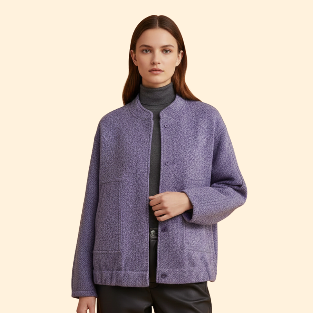Women’s Jacket with Front Patch Pockets