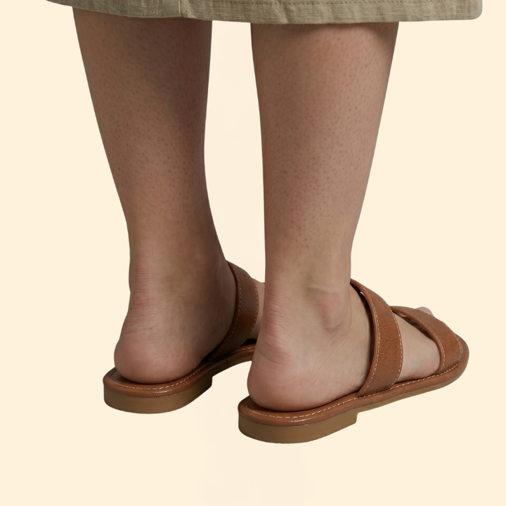 Women’s Woven Flat Sandals with Straps