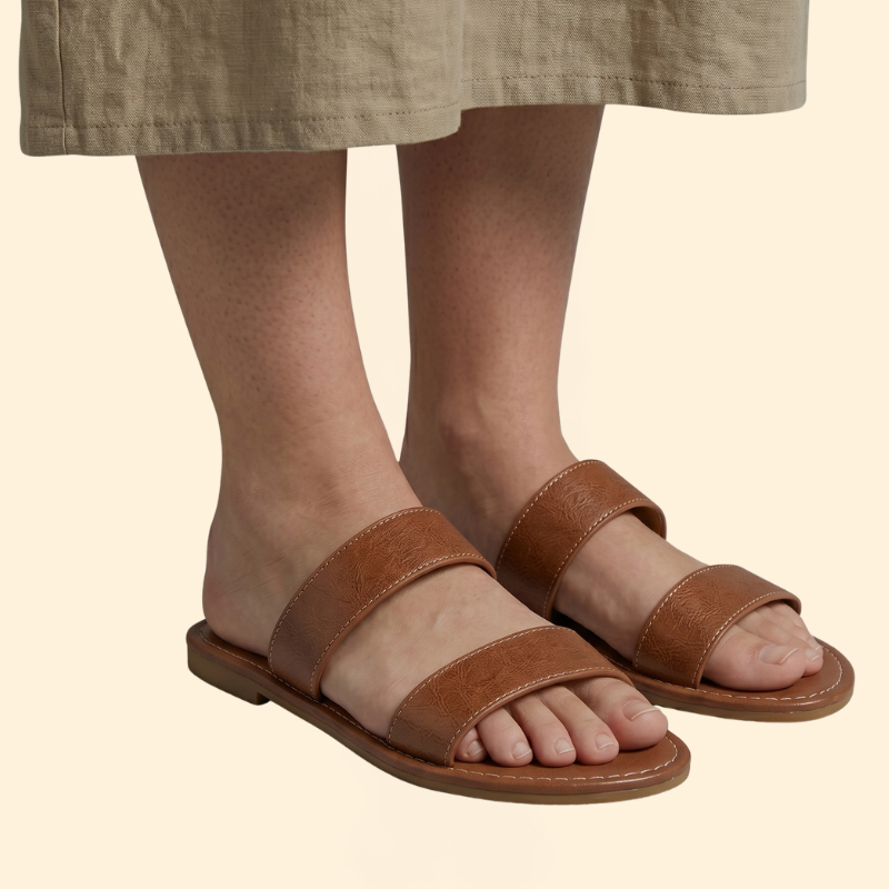 Women’s Woven Flat Sandals with Straps