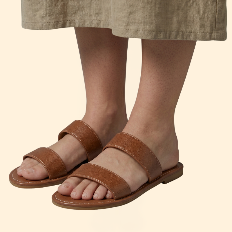 Women’s Woven Flat Sandals with Straps