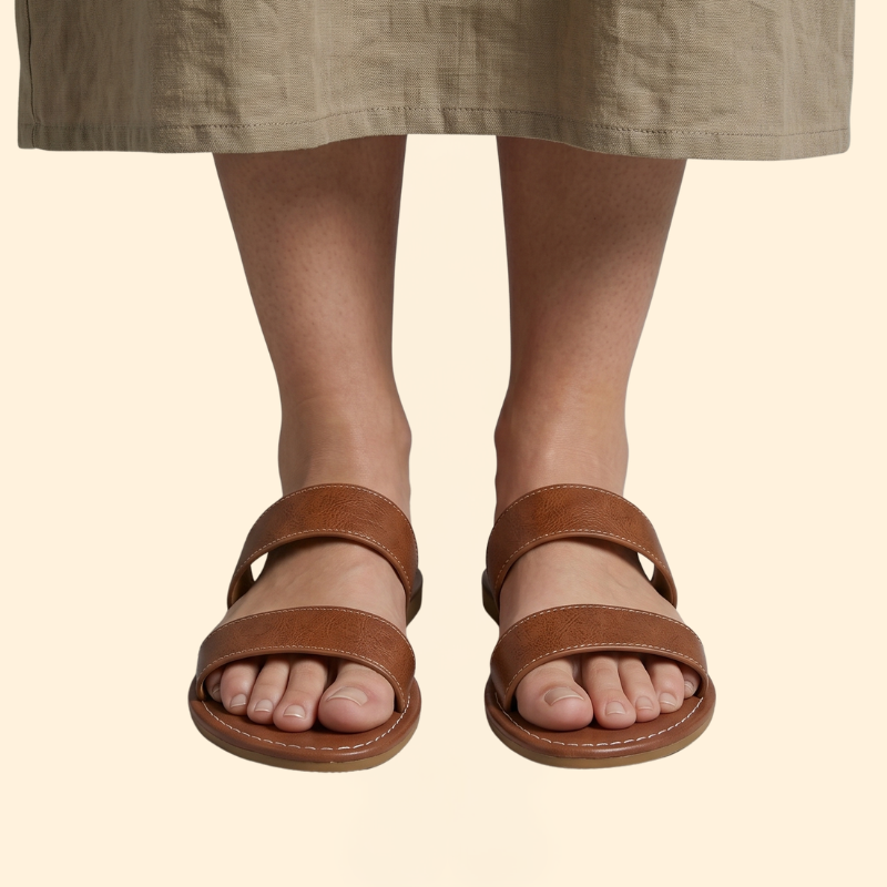 Women’s Woven Flat Sandals with Straps