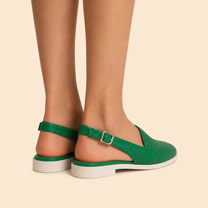 Women's Woven Leather Loafers