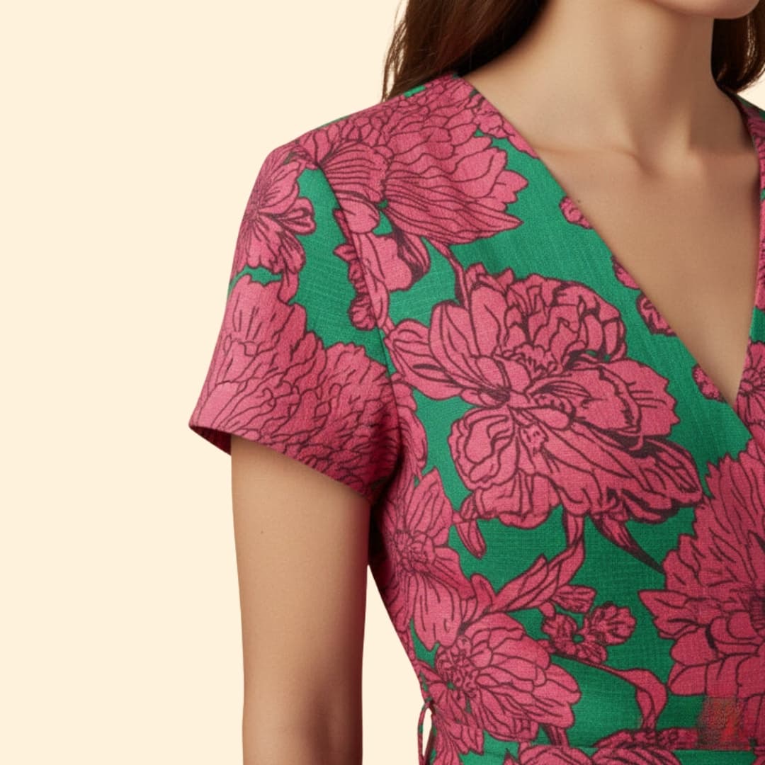 Women's Wrap Dress Floral Print