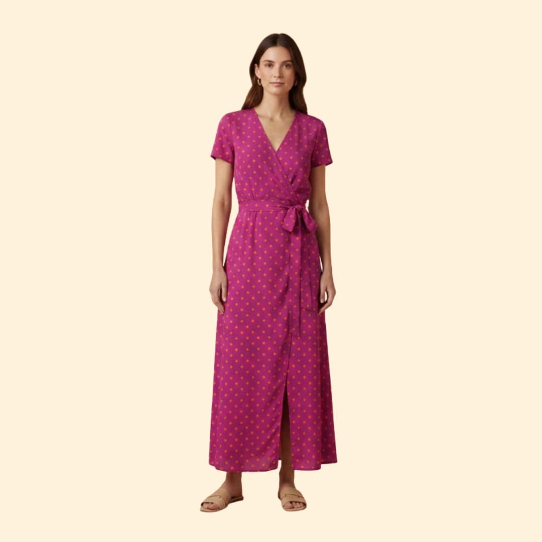Women's Wrap Dress Floral Print