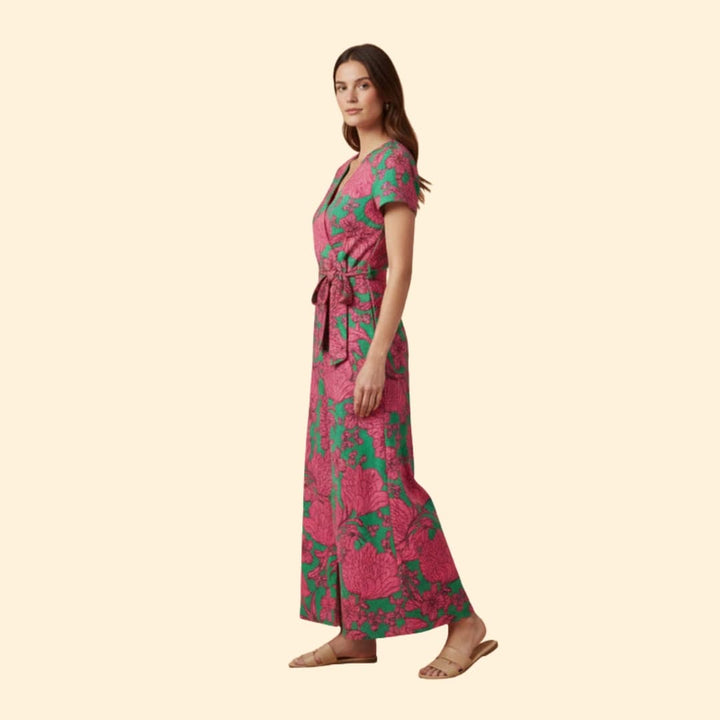 Women's Wrap Dress Floral Print