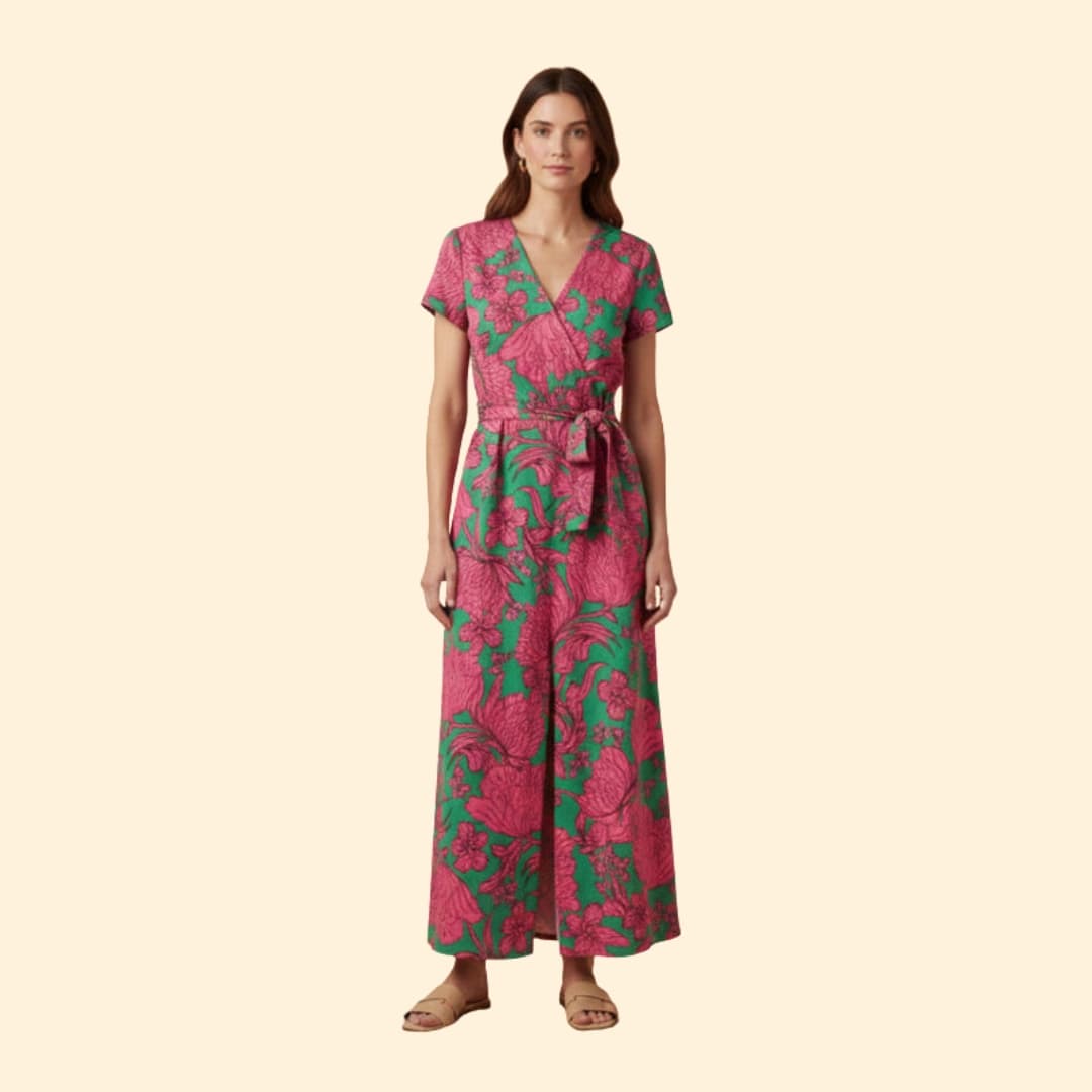 Women's Wrap Dress Floral Print