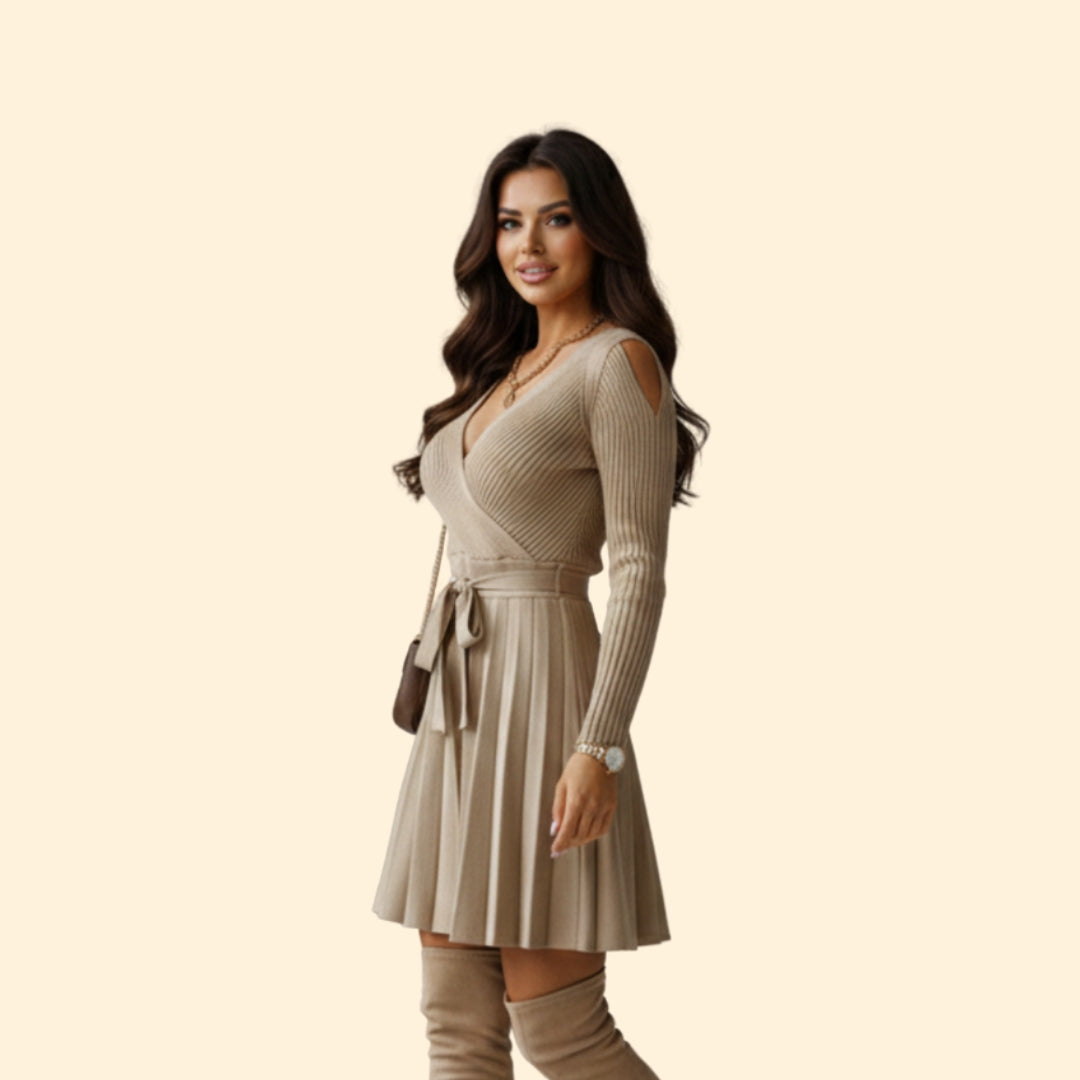 Women’s Wrap Dress with Belted Waist