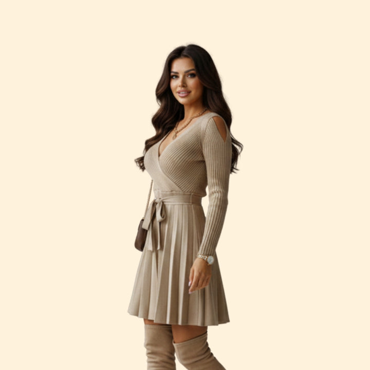 Women’s Wrap Dress with Belted Waist