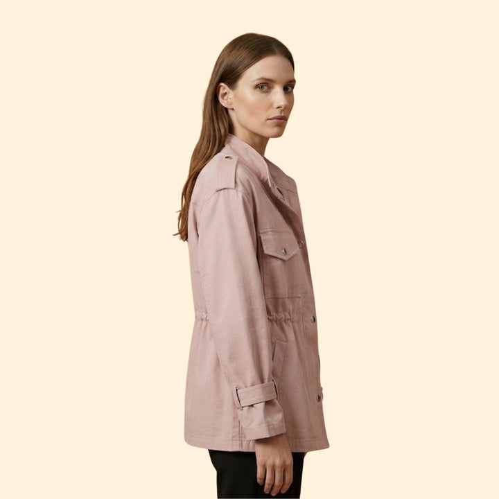 Women’s Zip-Up Jacket with Stand Collar