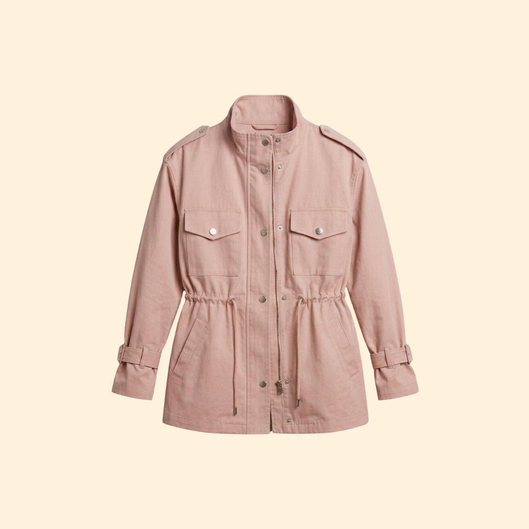 Women’s Zip-Up Jacket with Stand Collar