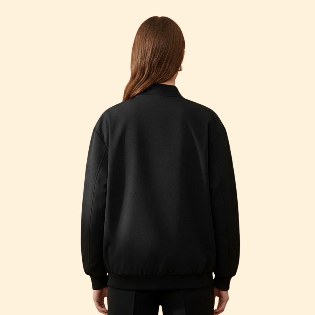 Women’s Bomber Jacket with Zip Side Pockets
