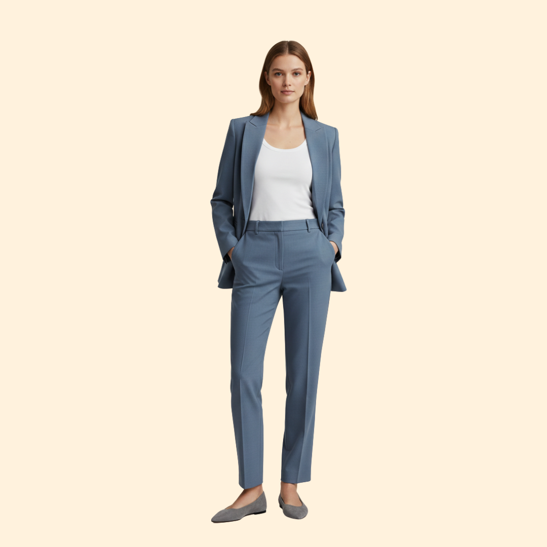 Women’s Blazer Suit with Tailored Trousers
