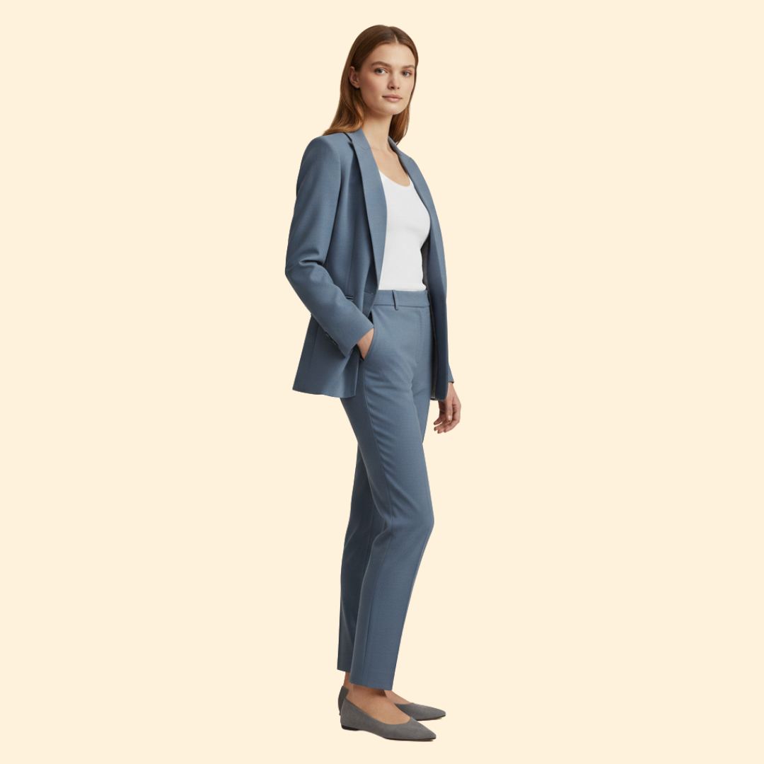 Women’s Blazer Suit with Tailored Trousers