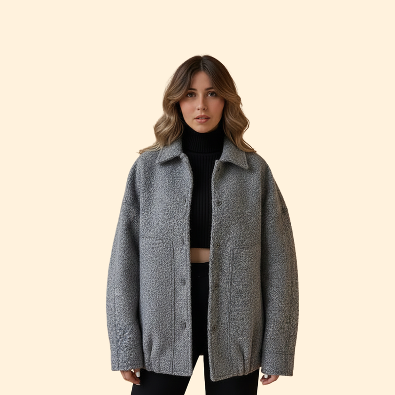 Women’s Bomber Jacket with Buttons