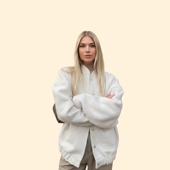 Women’s Bomber Jacket with Buttons