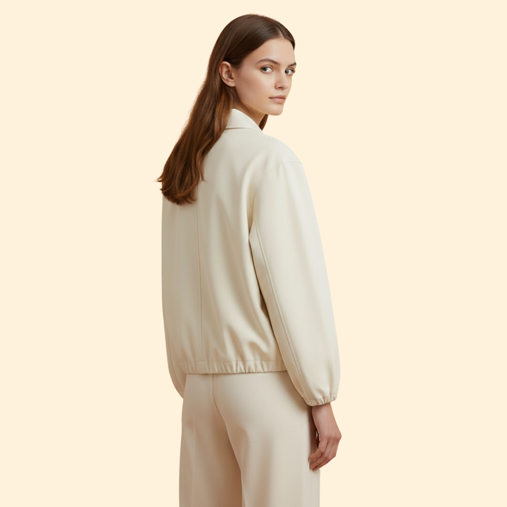 Women’s Bomber Jacket with Modern Collar
