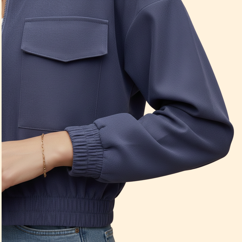 Women’s Bomber Jacket with Pockets
