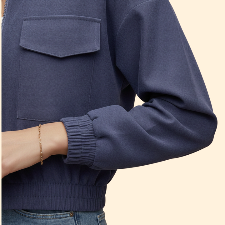 Women’s Bomber Jacket with Pockets