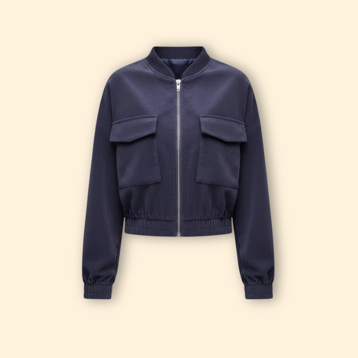 Women’s Bomber Jacket with Pockets