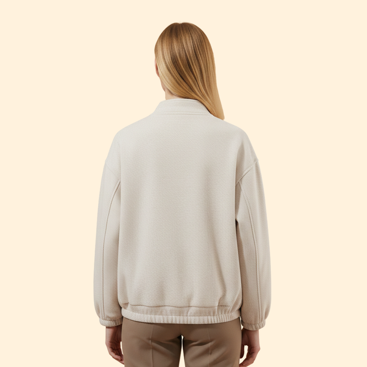 Women's Bomber Jacket with Practical Side Pockets