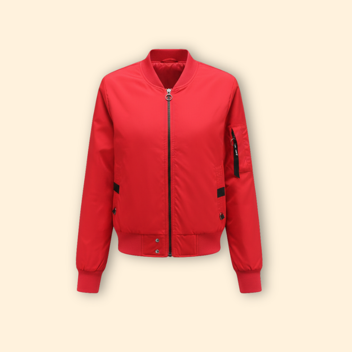 Women’s Bomber Jacket with Side Panels