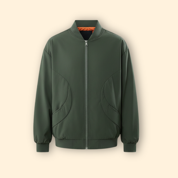 Women’s  Bomber Jacket with Stand Collar