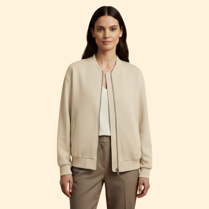Women’s Casual Zip-Up Bomber Jacket