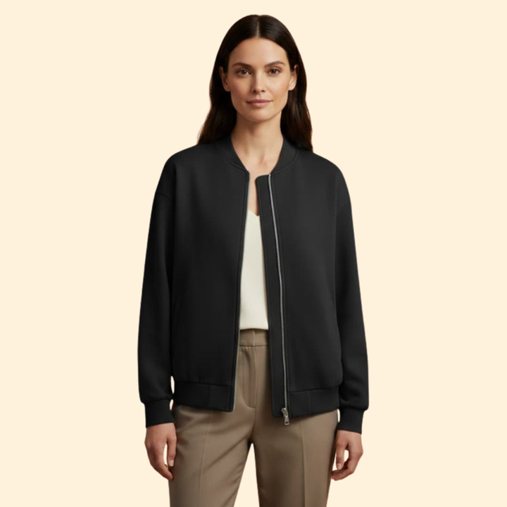 Women’s Casual Zip-Up Bomber Jacket
