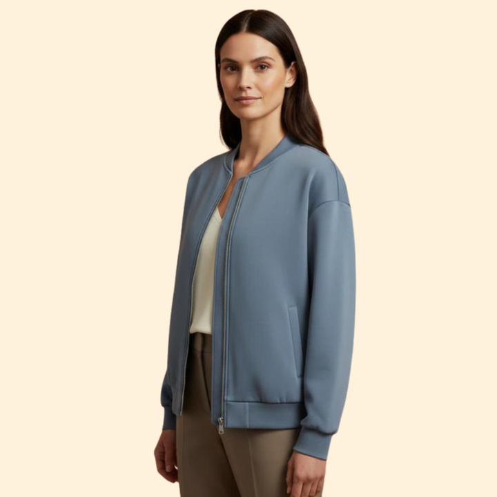 Women’s Casual Zip-Up Bomber Jacket