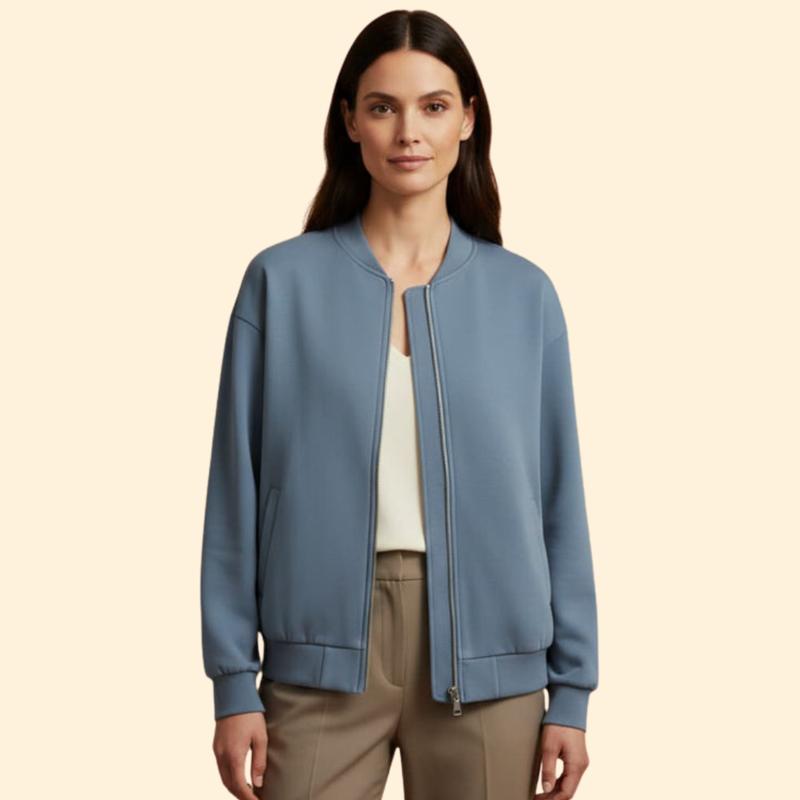 Women’s Casual Zip-Up Bomber Jacket
