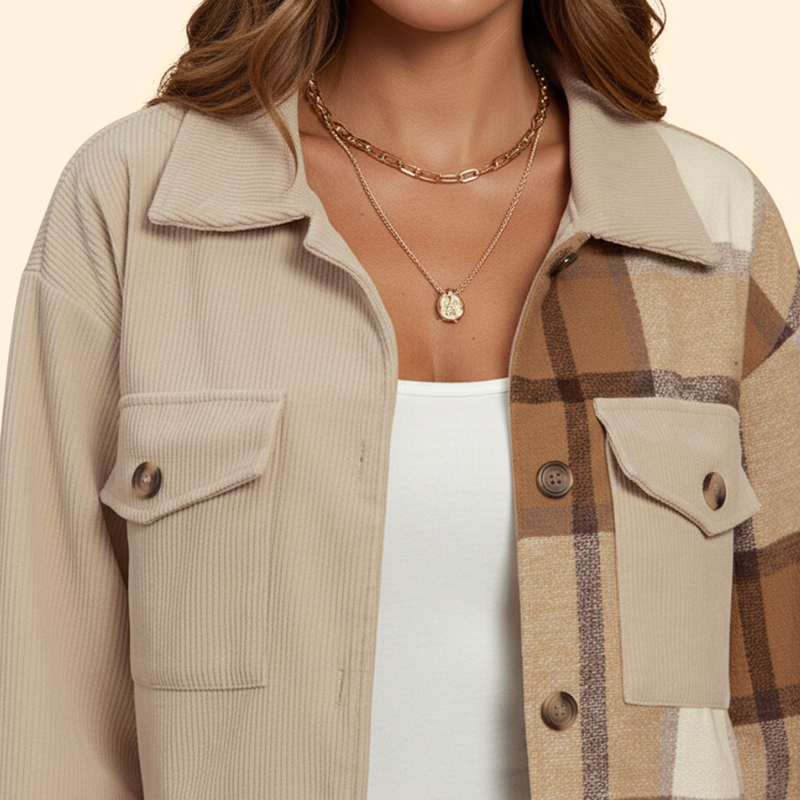Women's Checked Bomber Jacket