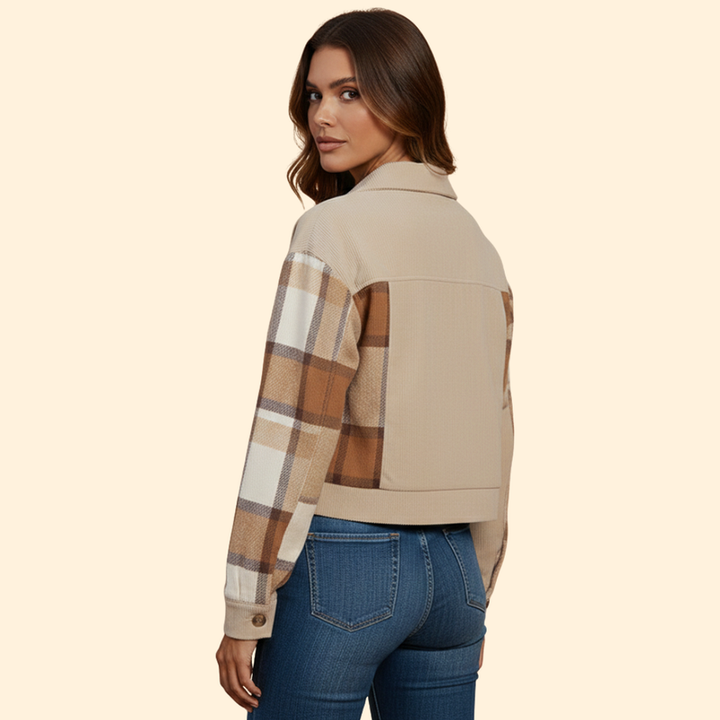 Women's Checked Bomber Jacket