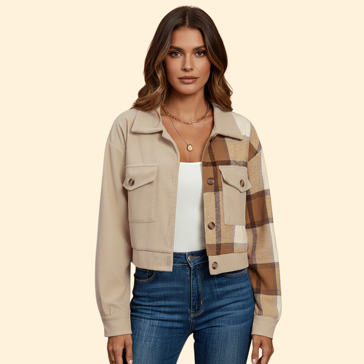 Women's Checked Bomber Jacket