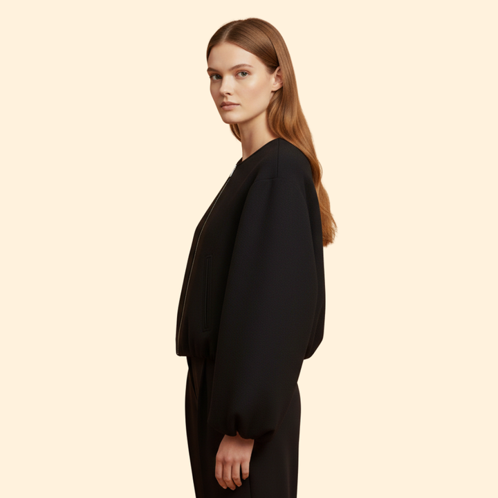 Women’s Bomber Jacket with Side Pockets